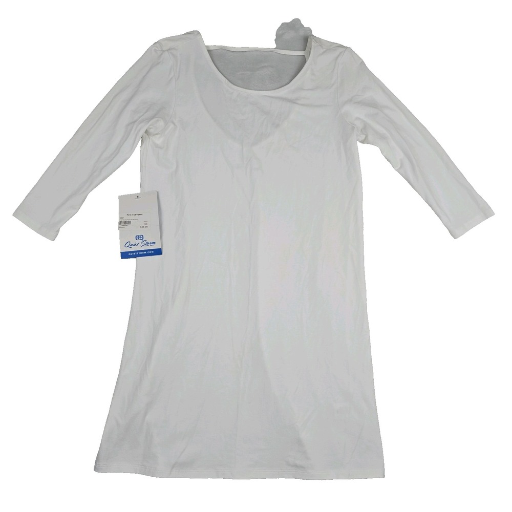 Quiet Storm 3/4 Sleeve Slim Bar Back Dress White‎ Women's Size XS New